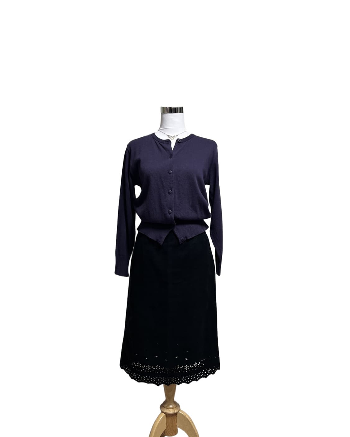 Deep purple cotton cardigan 상품이미지6