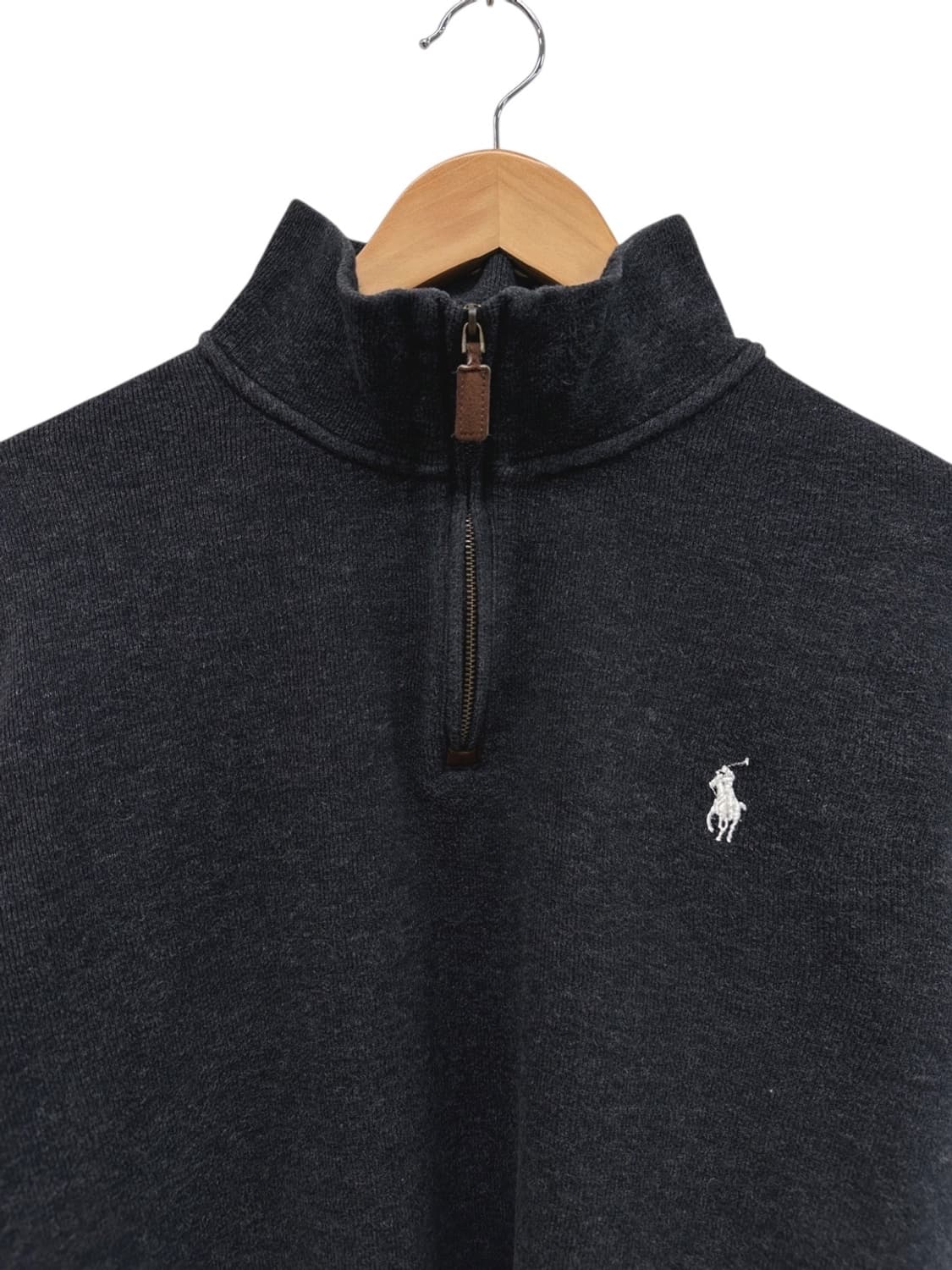 폴로 반집업 니트 차콜 (2XL) 상품이미지3