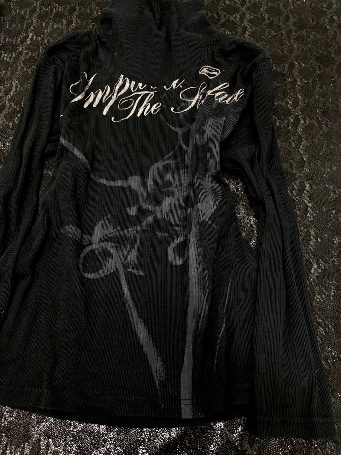 “Impala” 00‘s Smoke Print High Neck Slee 상품이미지4