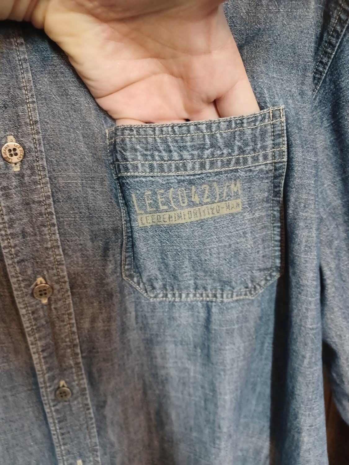 Lee 데님 긴팔 셔츠남방 105 상품이미지2