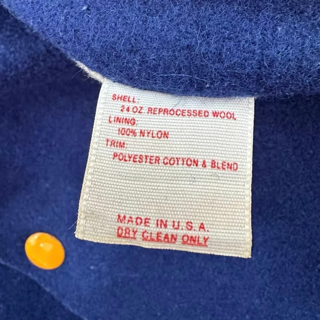 90s USA 메이드 아이비 스타일 아카이브 울 베이스볼 자켓 상품이미지3