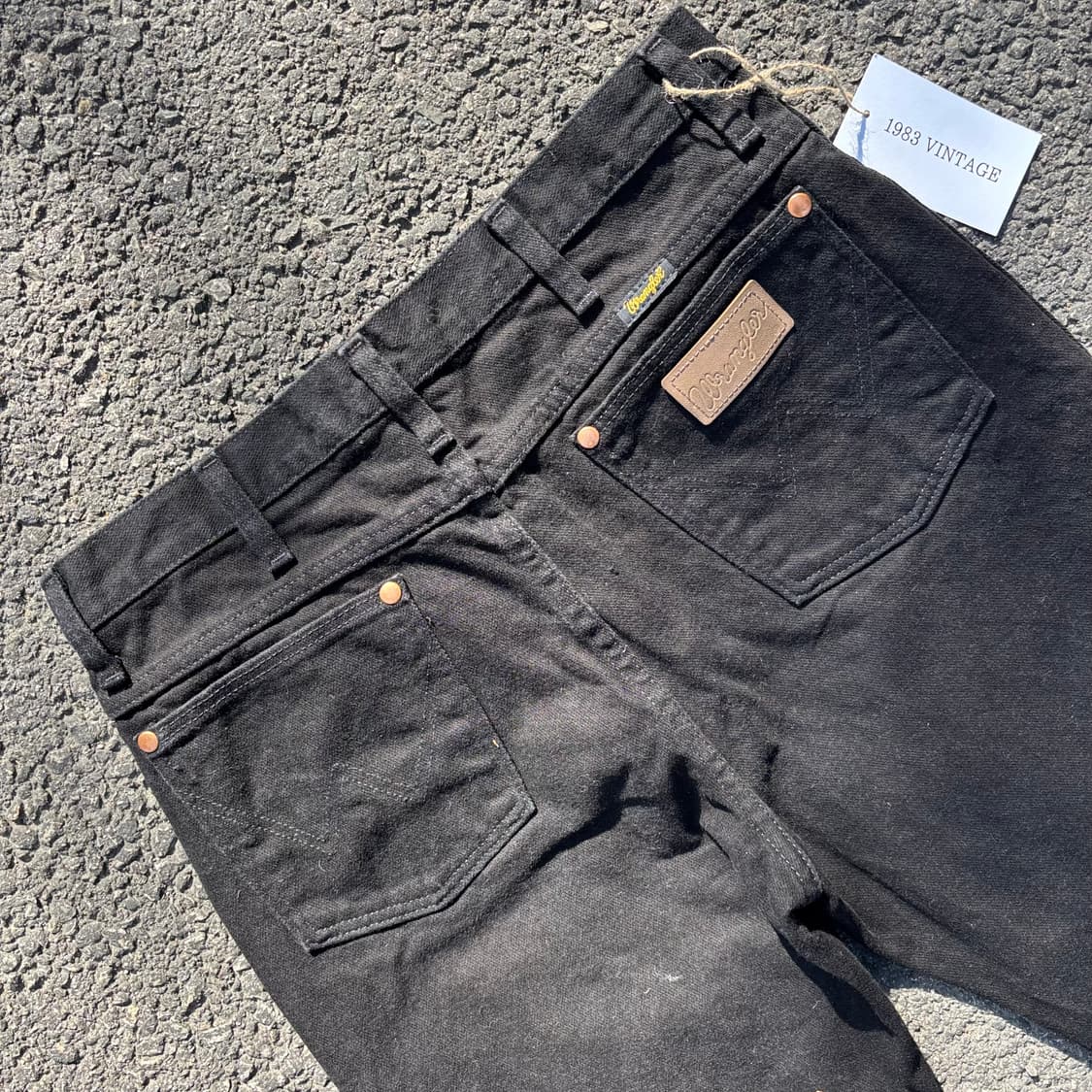 올드 랭글러 블랙 데님 팬츠 상품이미지9