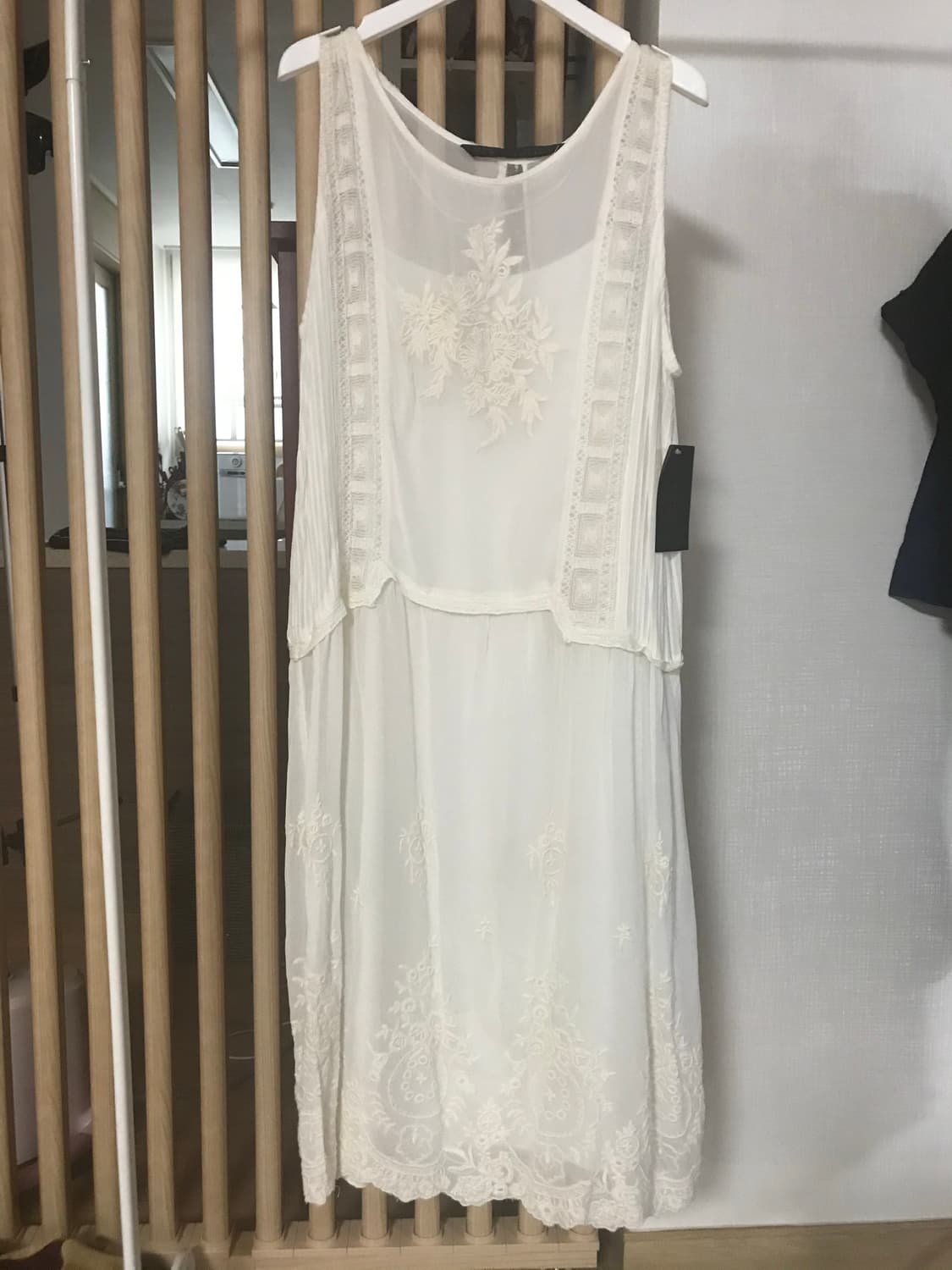 ZARA 자수 시스루 원피스 상품이미지1