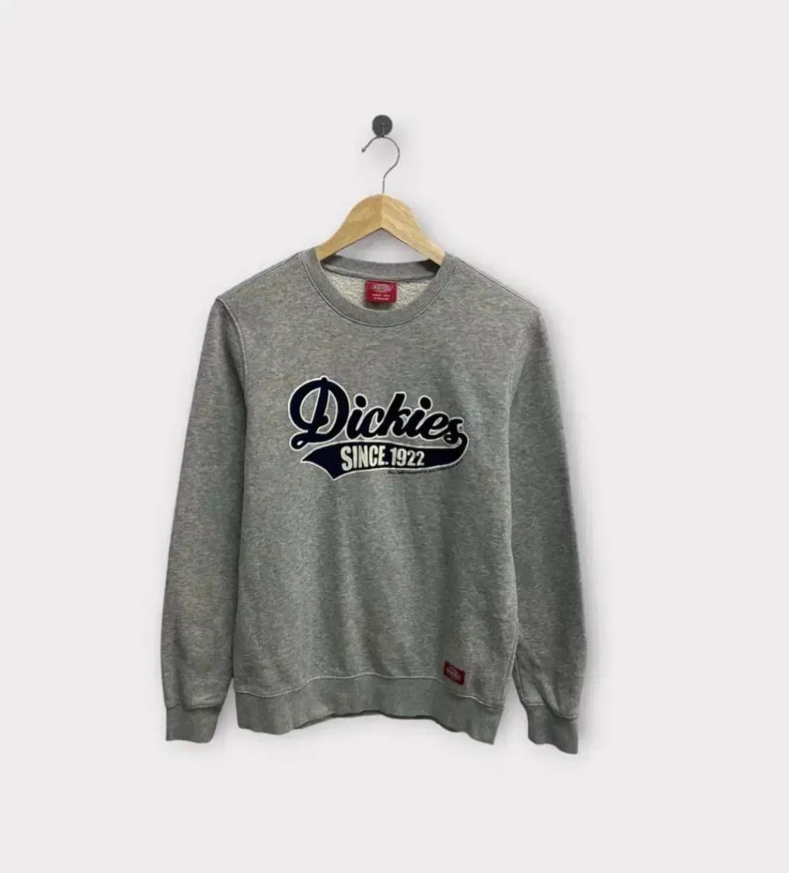 디키즈 Dickies 로고 그레이 기모 맨투맨 S-M 상품이미지1