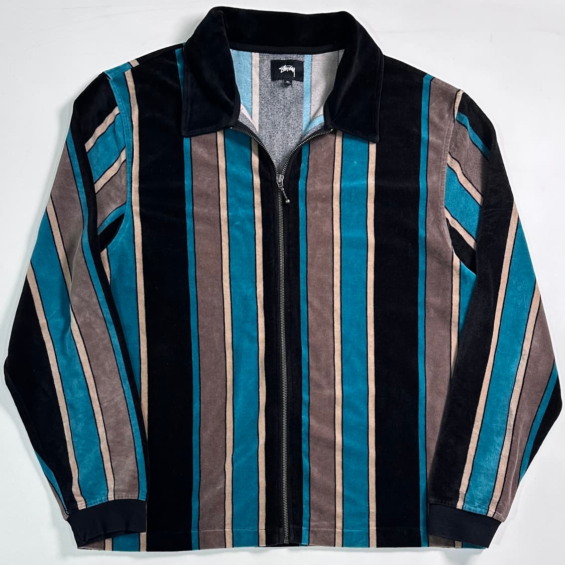 스투시 벨루아 스트라이프 풀 집업  상품이미지1