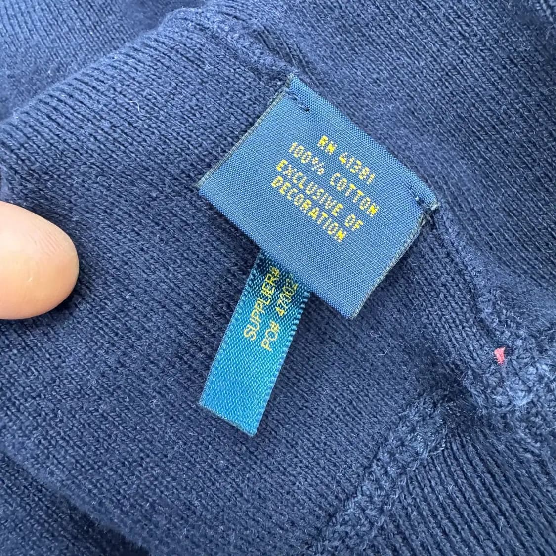 L 폴로 랄프로렌 코튼 라운드 니트  상품이미지5