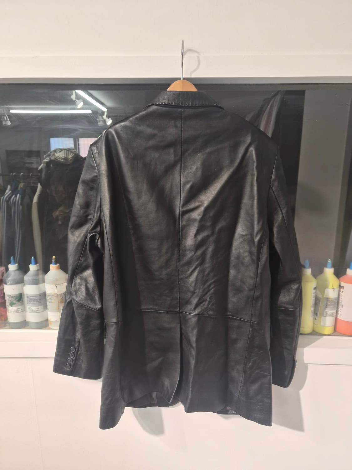 100) ezio 이지오 양가죽 블레이저 팝니다 상품이미지2