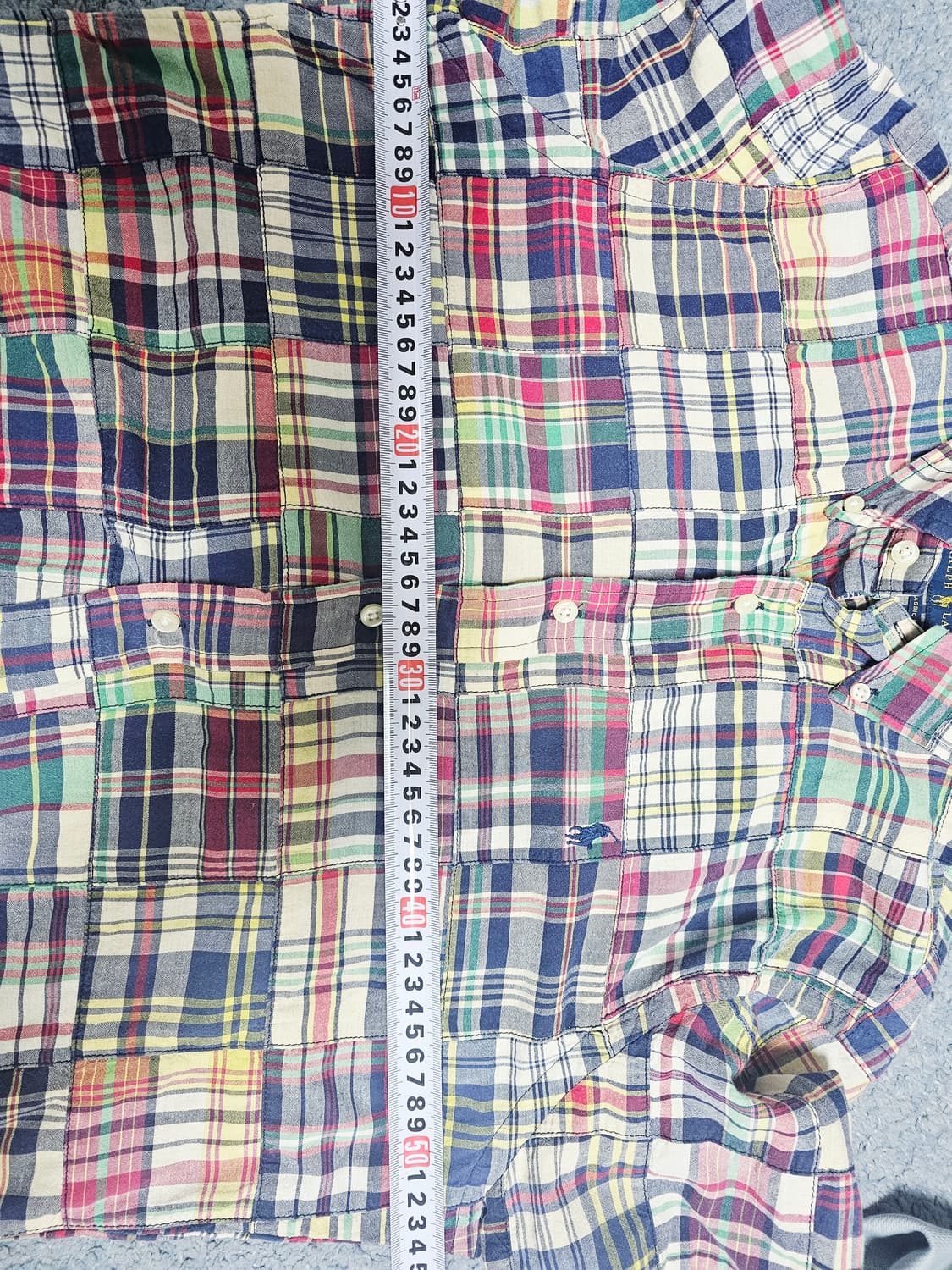 폴로 마드라스 패치워크 셔츠 상품이미지6