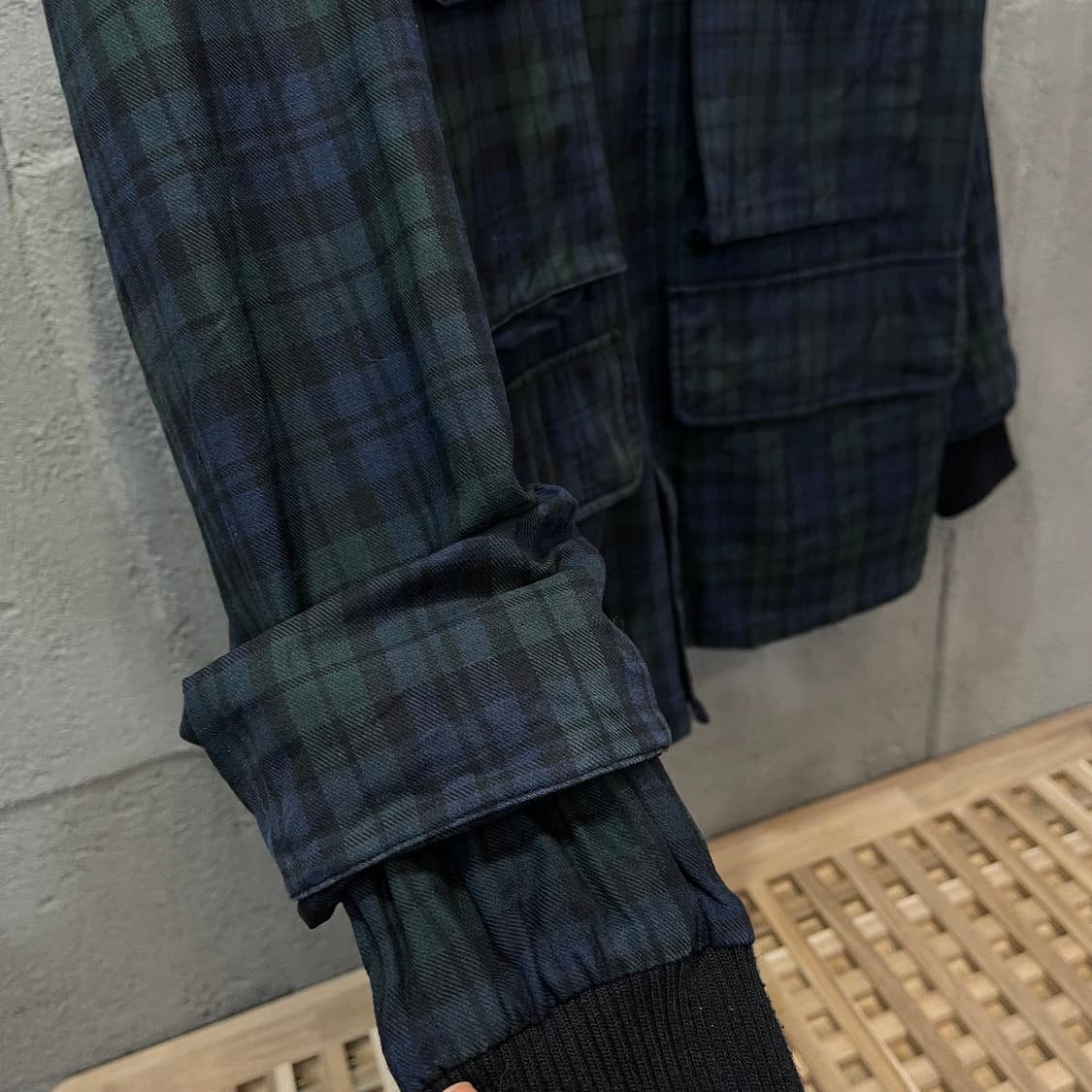 프리즘웍스 체크 헌팅 자켓 상품이미지5