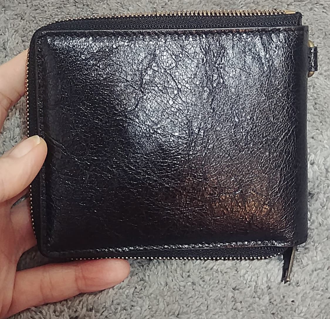 발렌시아가BALENCIAGA 참장식 지퍼반지갑/블랙 상품이미지8