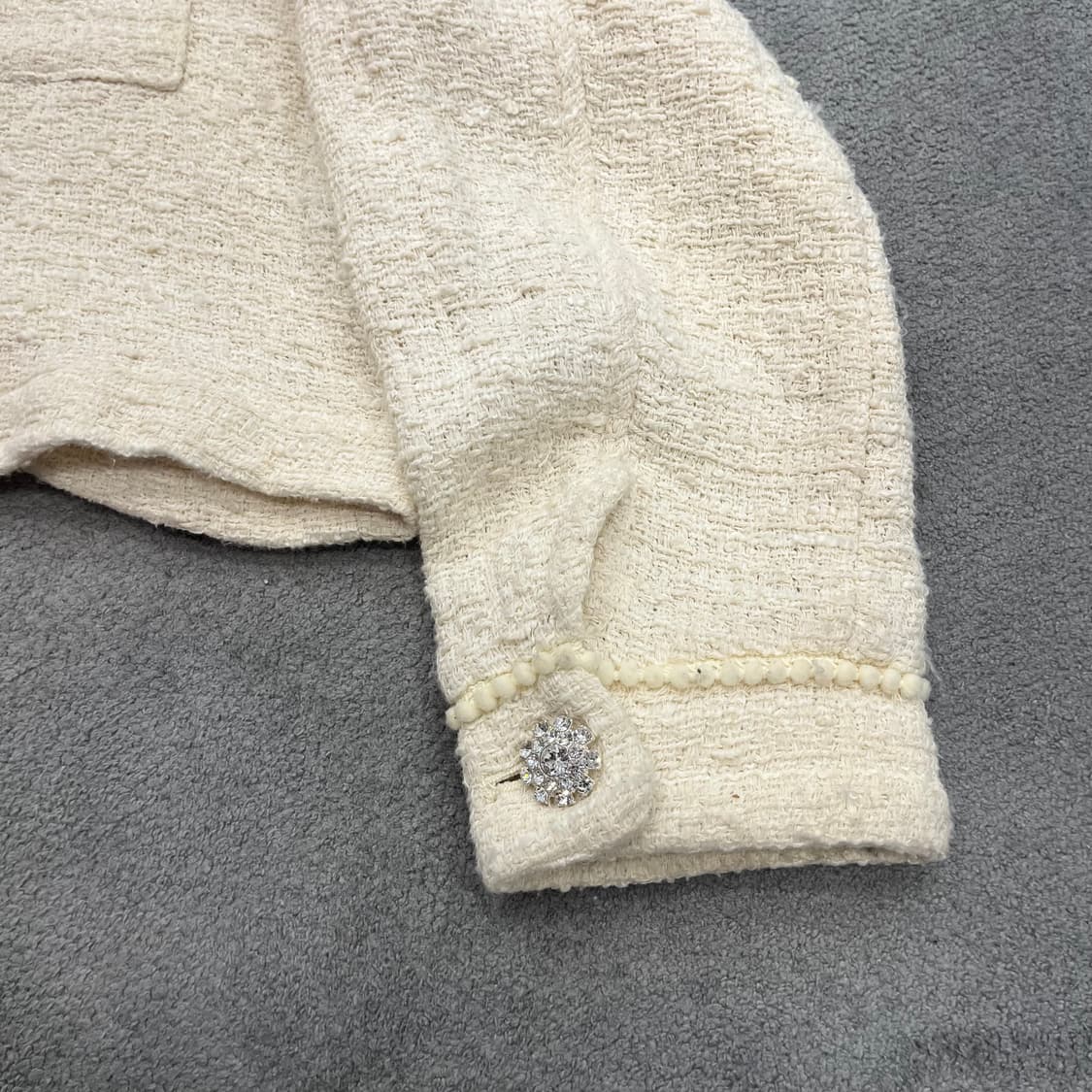 XL 자라 크롭 트위드 자켓 상품이미지3