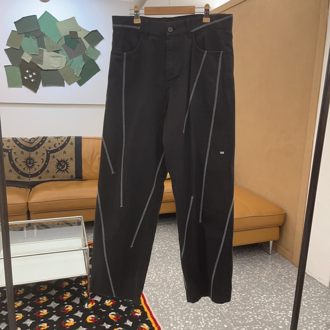 노메뉴얼 스트릿 힙합 스티치 디테일 바지 M C07427 상품이미지3