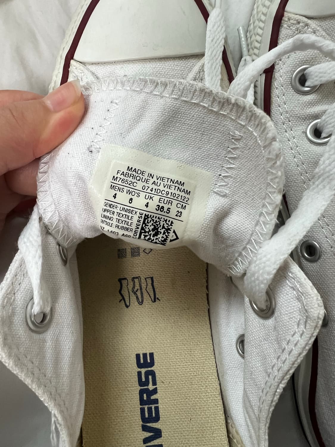 컨버스 올스타 로우 화이트 230mm 상품이미지7