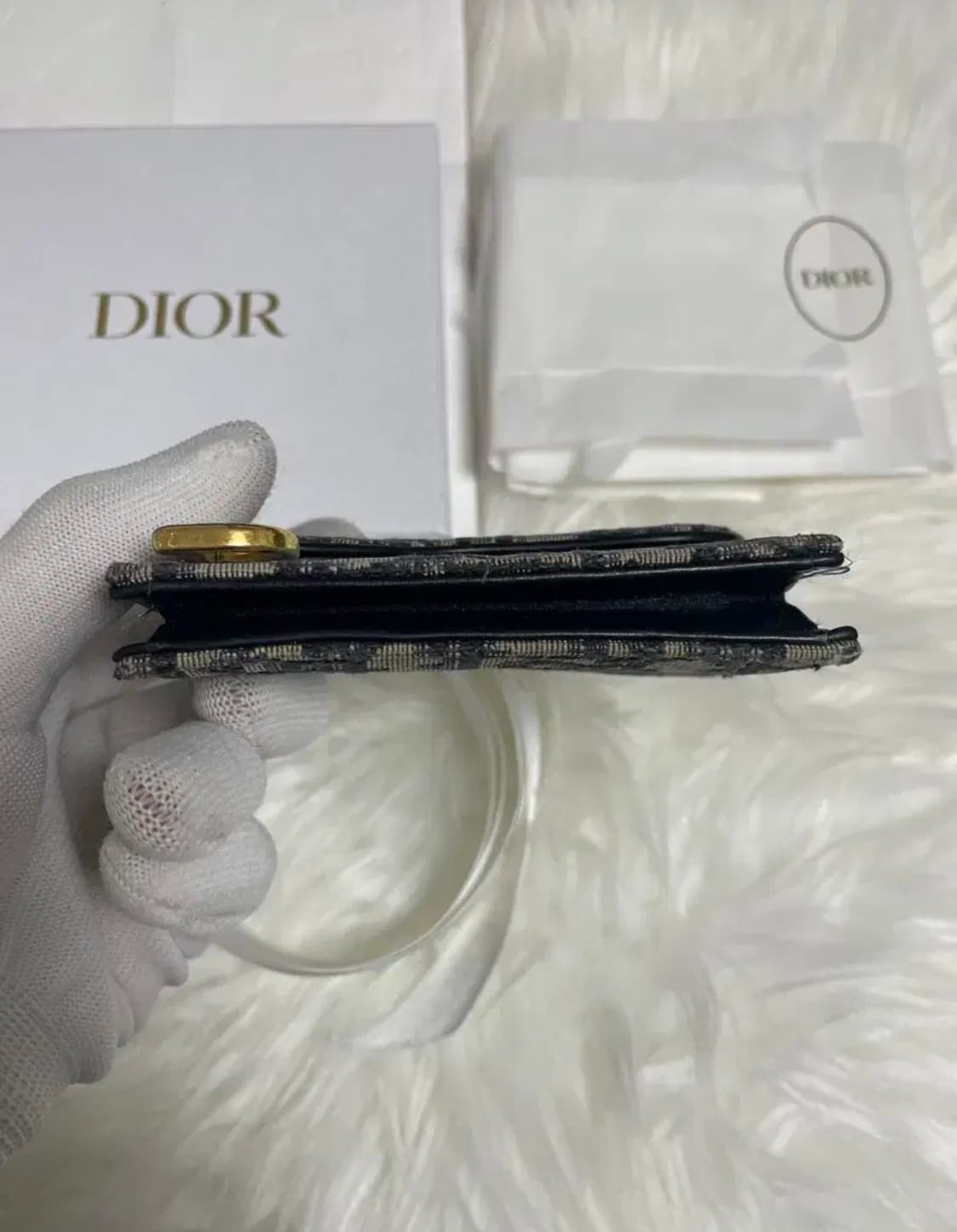 디올 오블리크 새들 카드지갑 상품이미지7