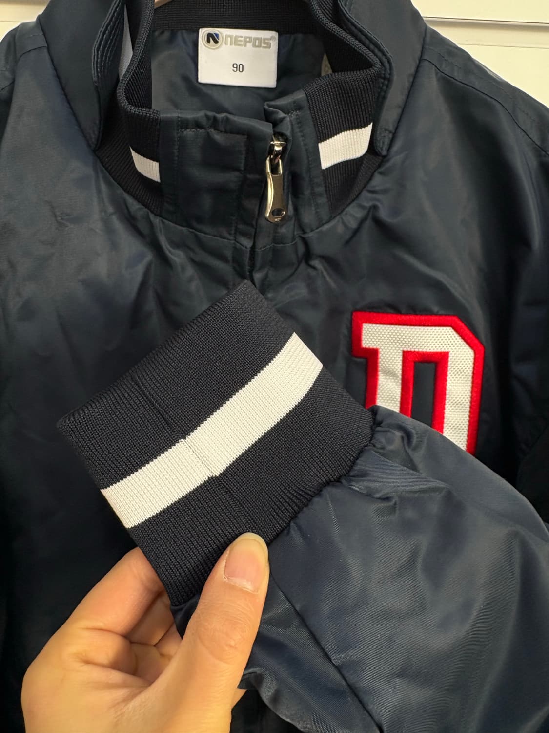 두산베어스 NEPOS 야구 점퍼 90 거의 새옷 상품이미지4