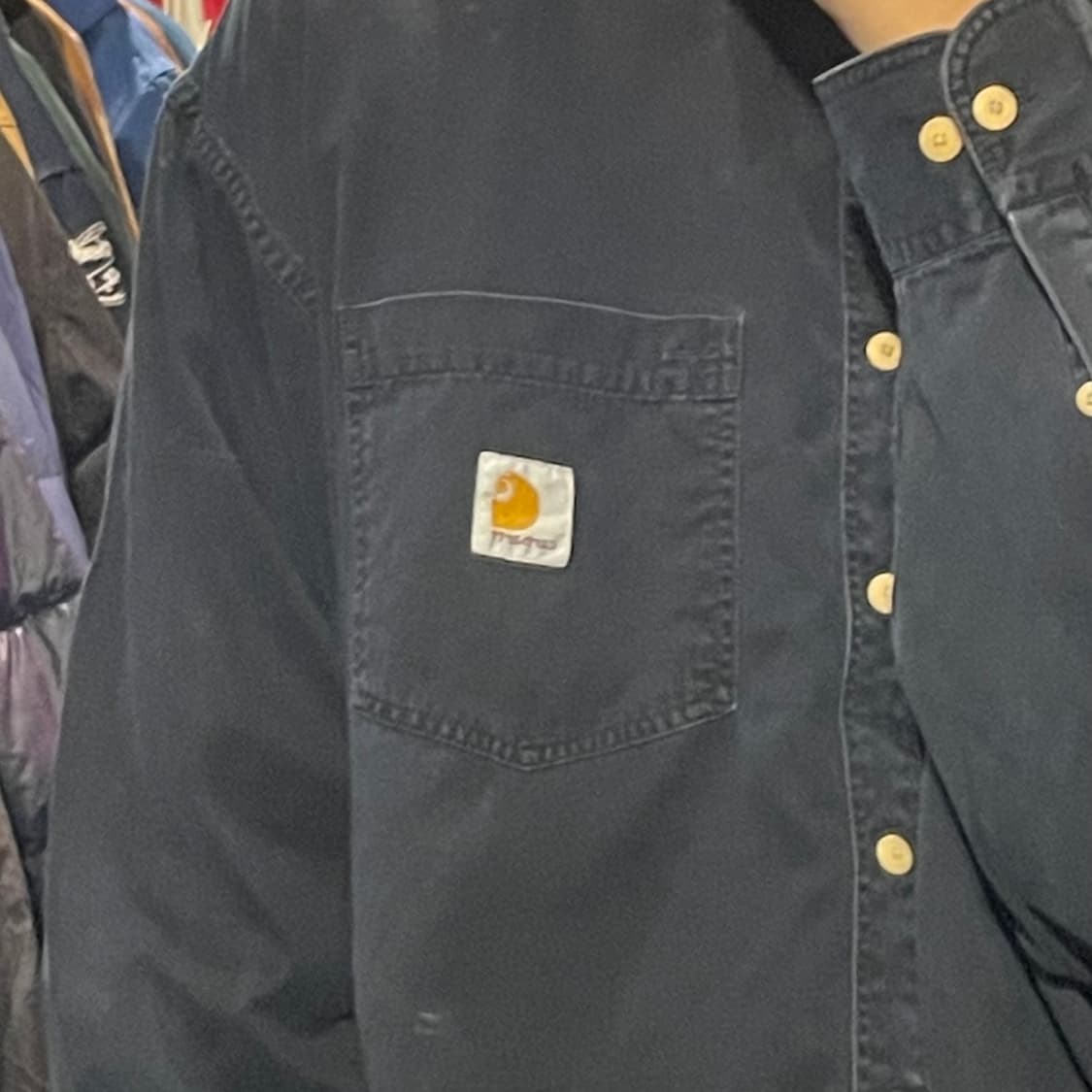 [IM] carhartt 칼하트 딥네이비 긴팔셔츠 상품이미지6