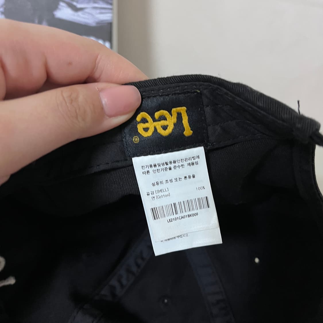 [정품] Lee 블랙 모자 상품이미지5