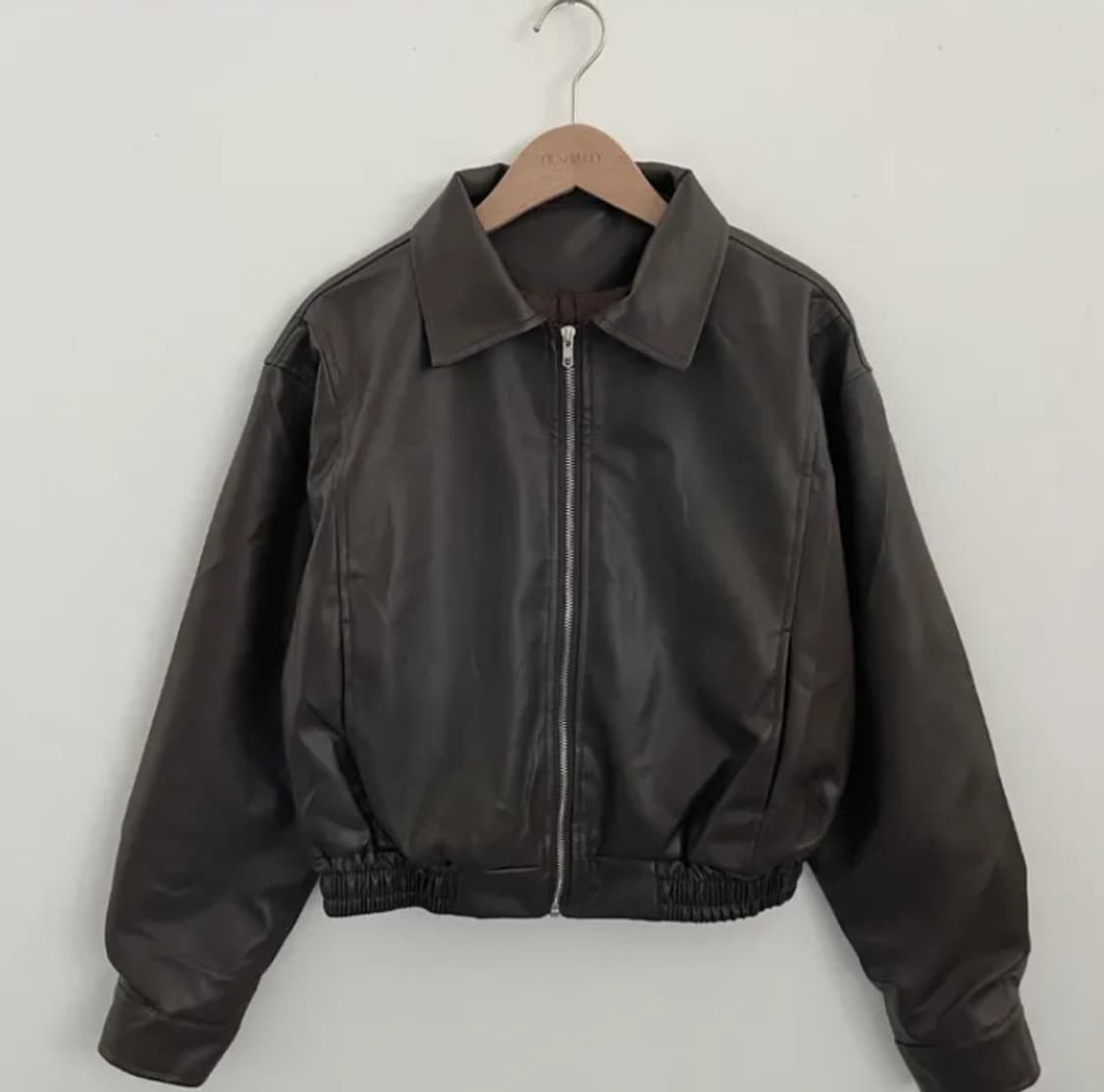 크롭 블루종 브라운 상품이미지1