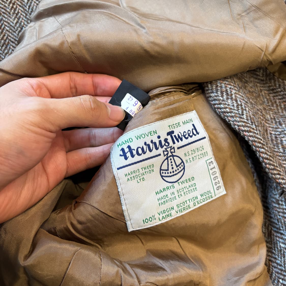 빈티지 해리스트위드 울 자켓  상품이미지7