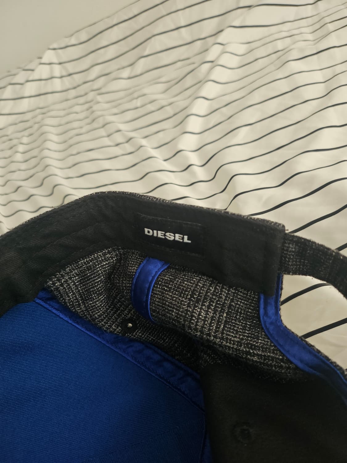 디젤2017봄/여름ss컬렉션 글렌체크배색캡 상품이미지2