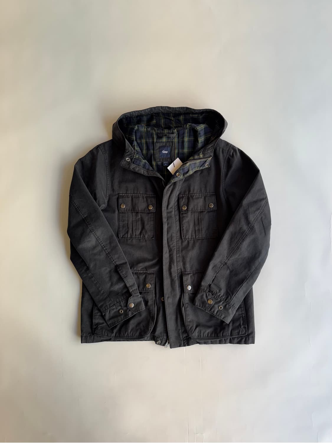 GAP Tartan Check Lined Hooded Parka 상품이미지1