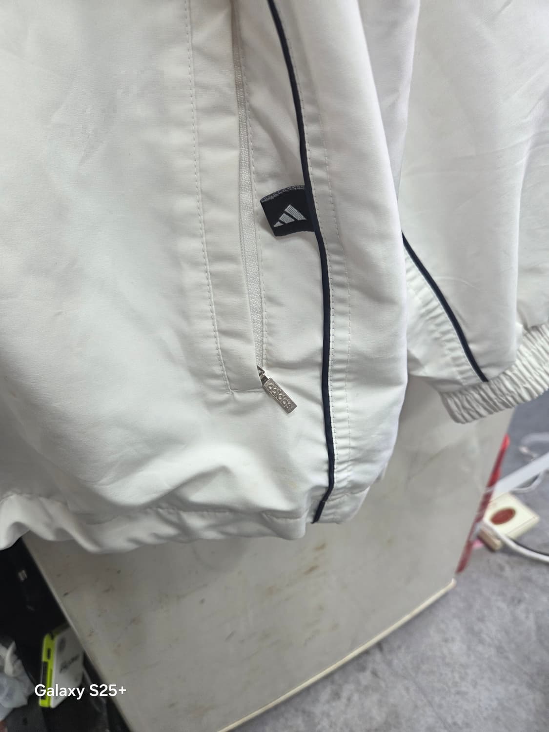 아디다스   화이트   바람막이 상품이미지4