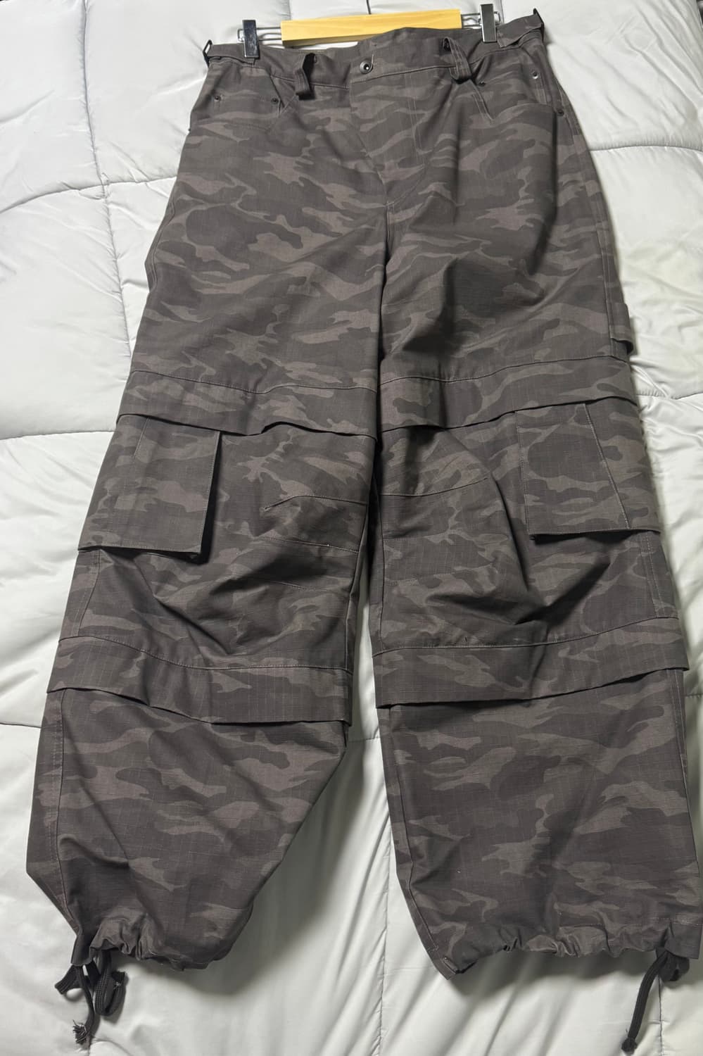 2)카미엔 타이탄 배기 팬츠 그레이 카모 상품이미지2