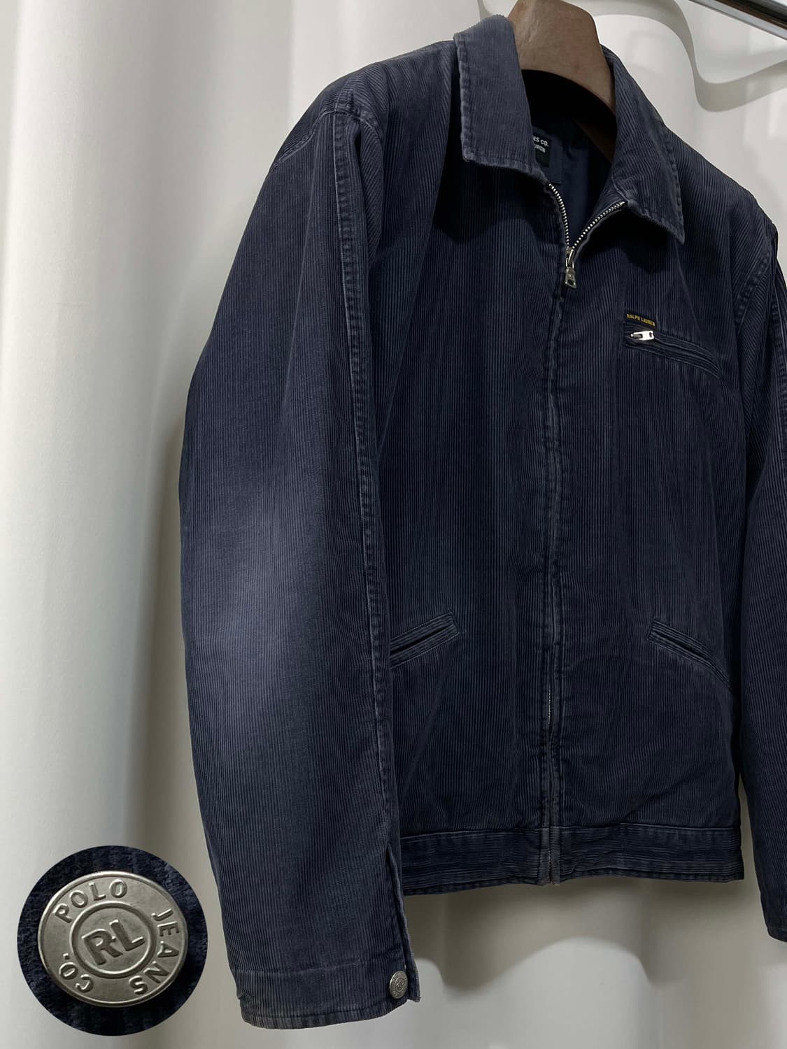 00's 폴로랄프로렌 퍼플네이비 91-b 디트로이트 코듀로이 트러커 자켓 상품이미지6