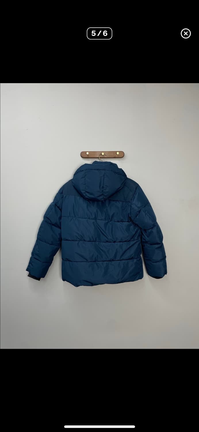 몽벨 청록 후드 패딩 A3129 상품이미지5