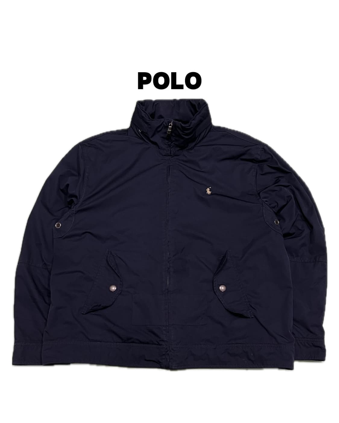 (XL) 폴로 랄프로렌 올드스쿨 폴리쉘 나일론 블루종 자켓 다크네이비 상품이미지1