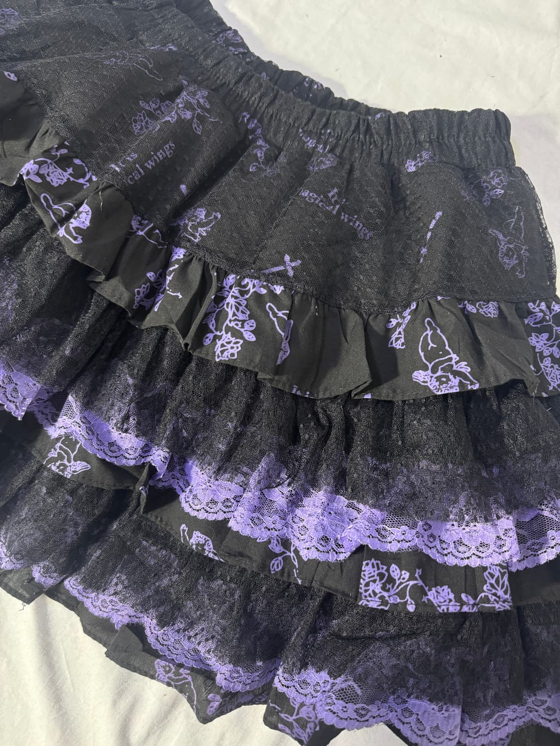 glp 고딕 로리타 펑크 고스 로리 러플 레이스 세트 y2k 하라주쿠 상품이미지8