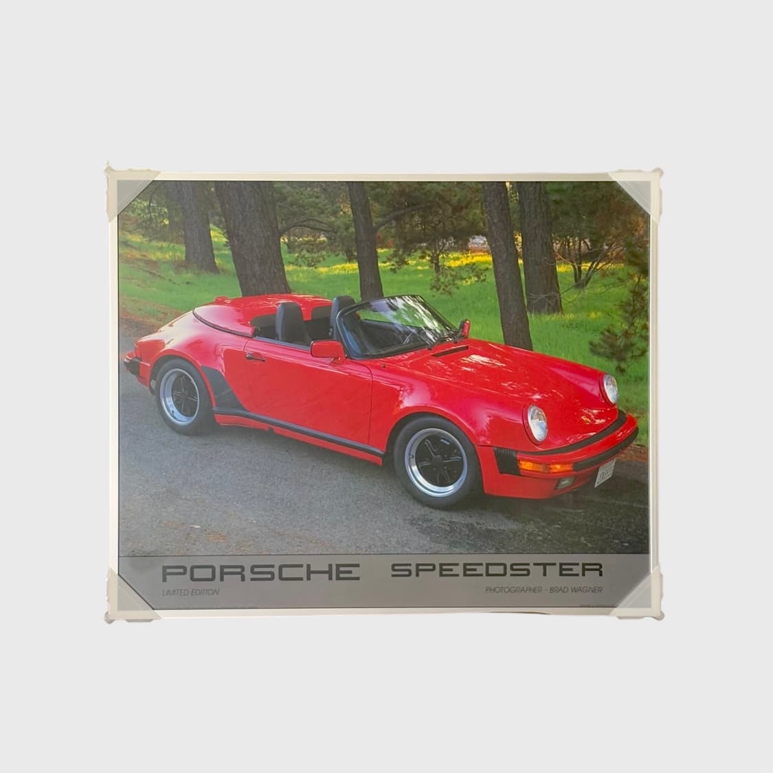 포르쉐 스피드스터 빈티지 포스터 (액자포함) 상품이미지1