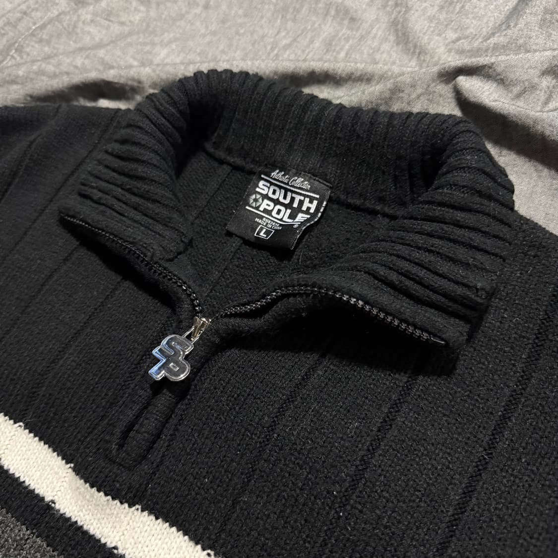 Half Zip-Up Knit Sweater 상품이미지5