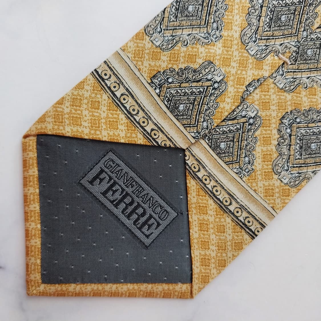 지안프랑코 페레 오너먼트 패턴 넥타이 9.6cm S~A+등급 K2475 상품이미지8