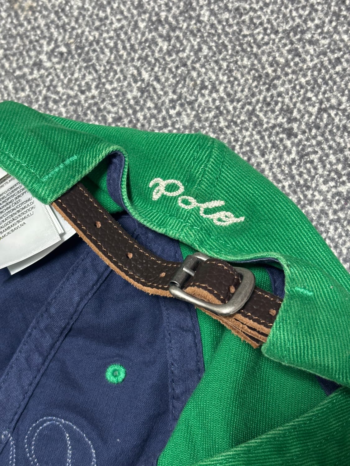 폴로 아플리케 트윌 볼캡 그린 상품이미지4