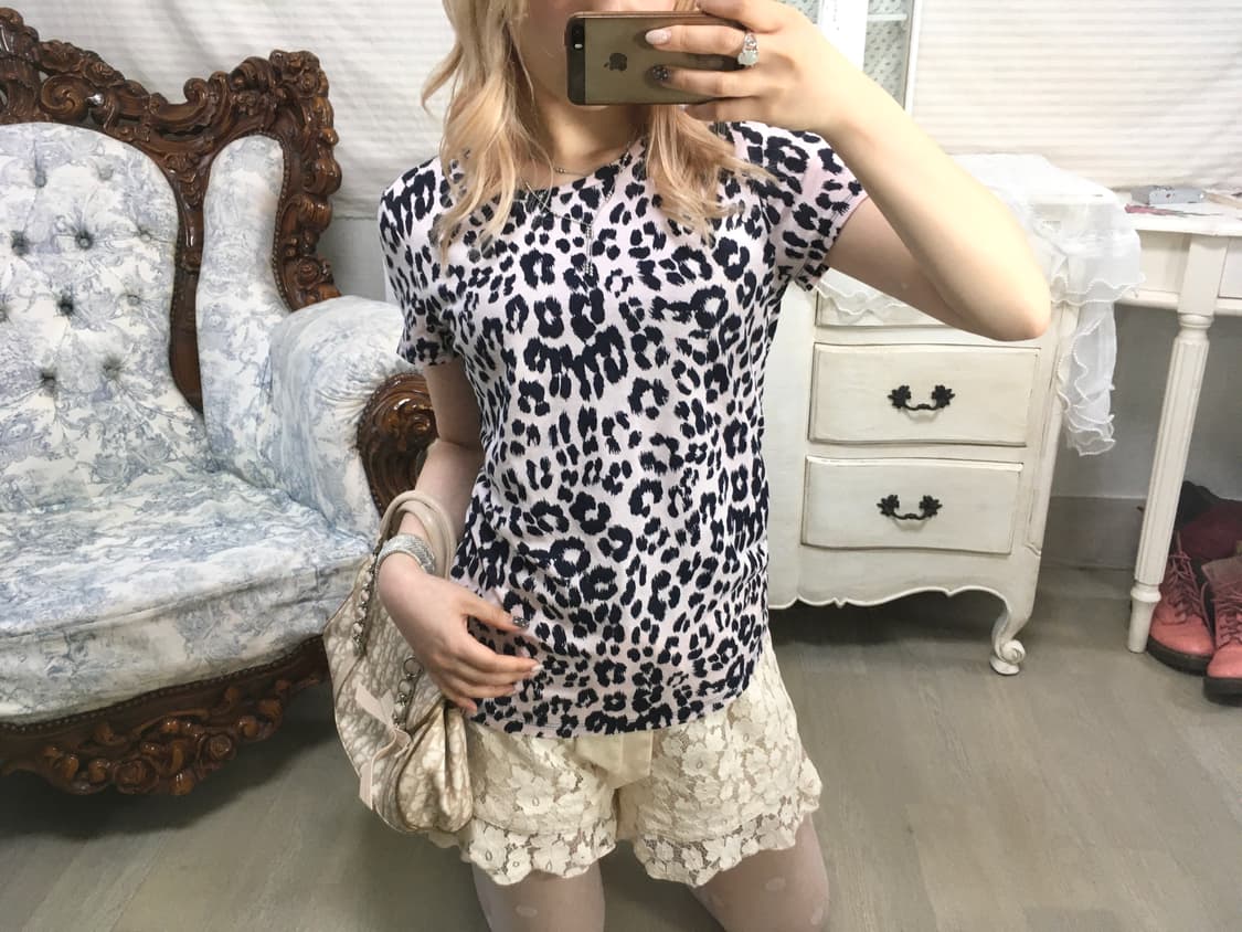 쥬시꾸뛰르 레오파드 반팔 티셔츠 상품이미지4