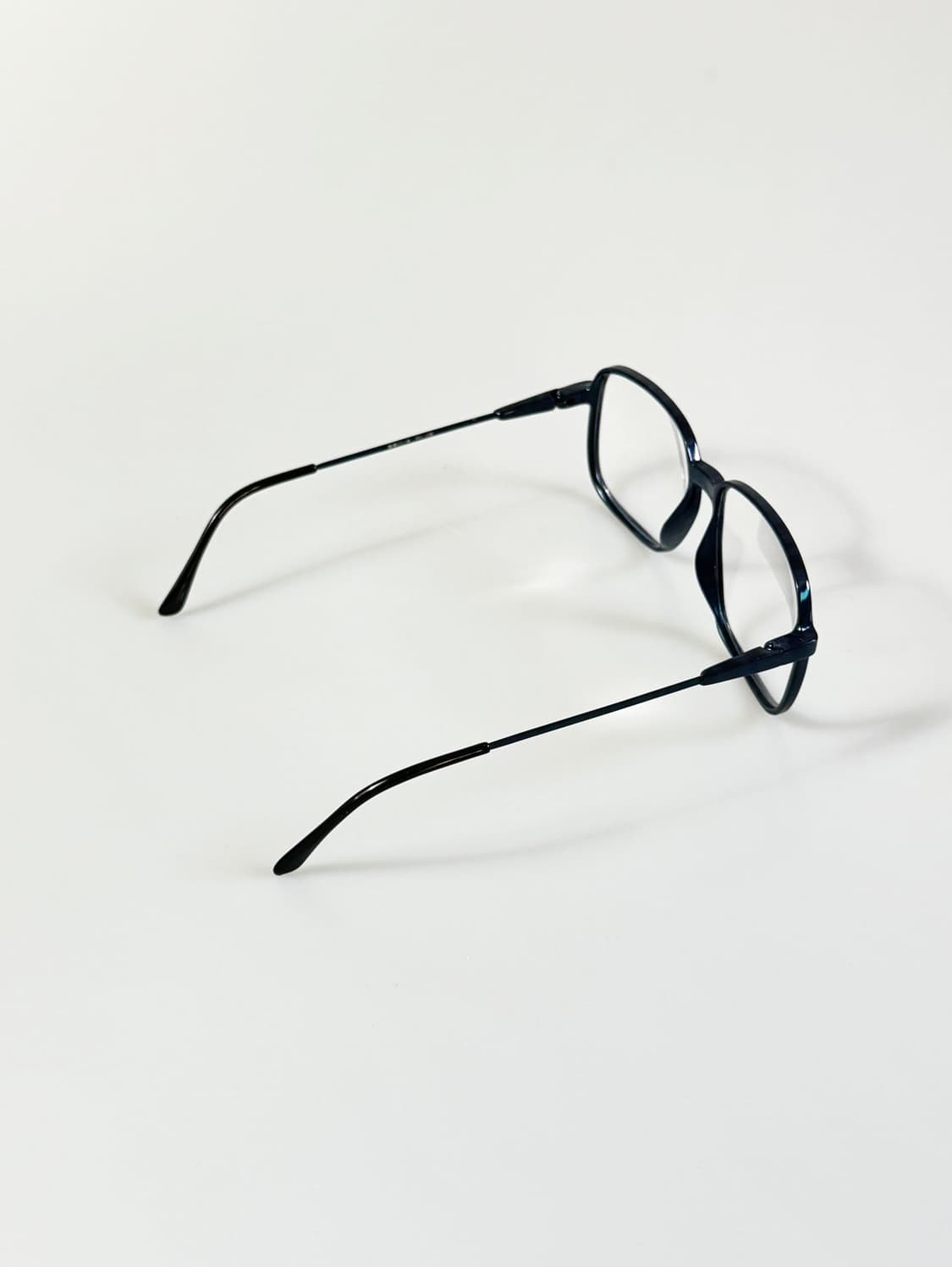 80s ALAN 블루 뿔테 레트로 스퀘어 빈티지 안경 상품이미지5