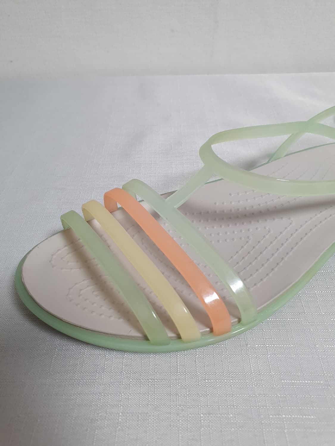 240mm 크록스 이사벨라 샌들 젤리 스트랩 민트 W7 상품이미지6