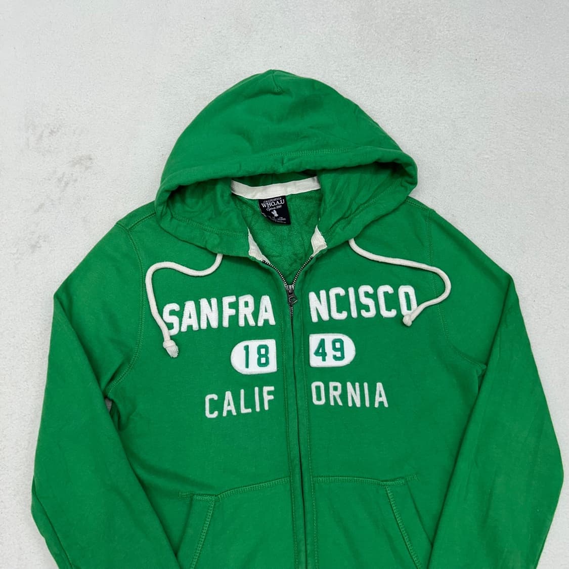 Who.A.U green hood zip-up 상품이미지5