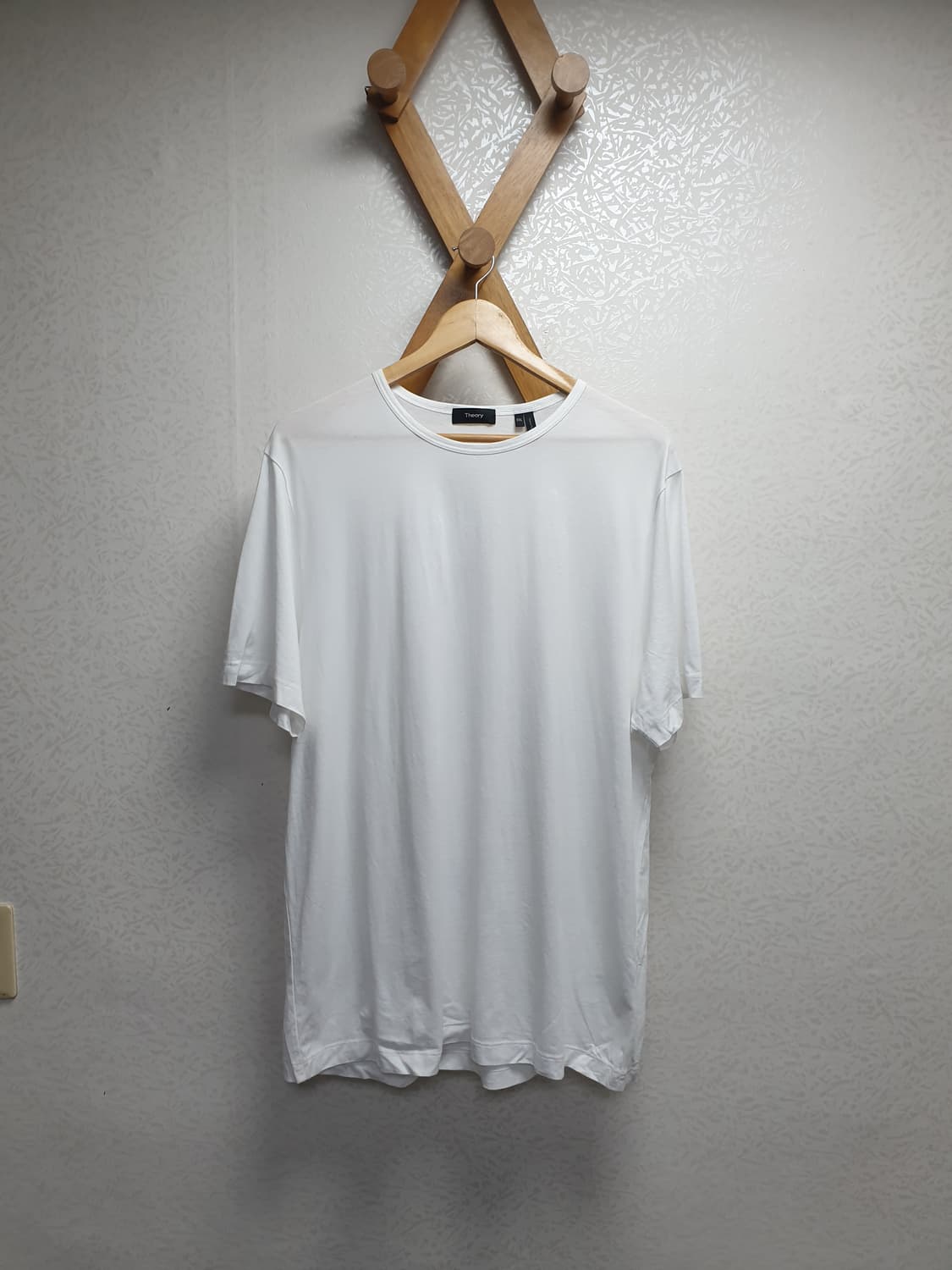 [xxl/110/미착용] 띠어리 피마코튼 프리시즌 반팔 화이트 상품이미지1