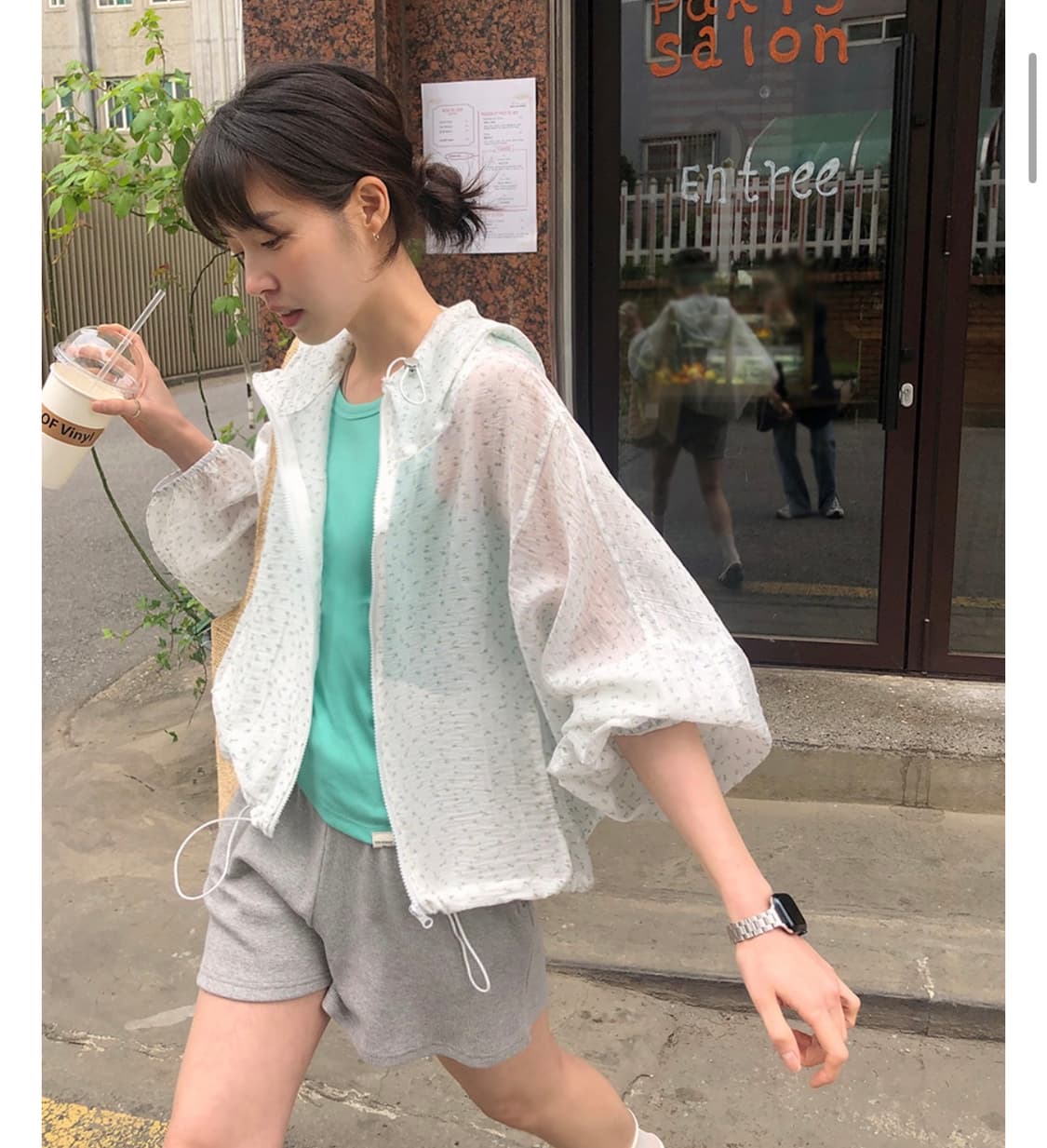 프롬비기닝 윈드브레이커 바람막이 스카이블루 상품이미지2