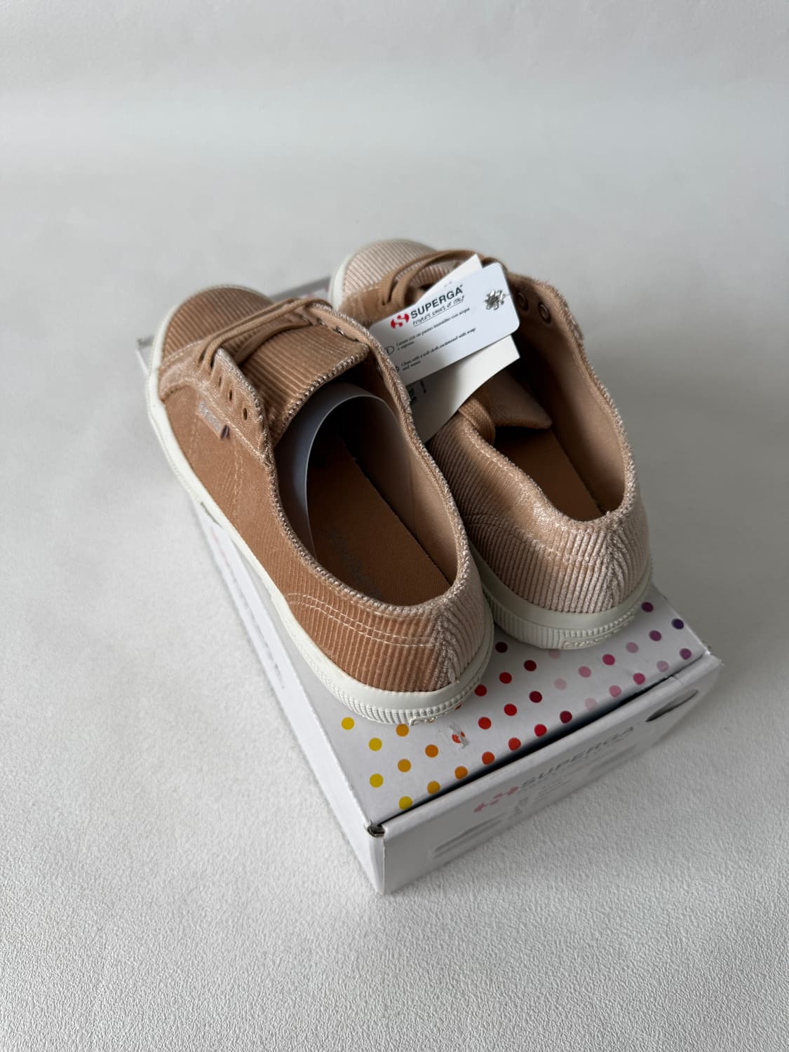 [230]수페르가(SUPERGA) 코듀로이 플랫 스니커즈(풀박, 새제품) 상품이미지6