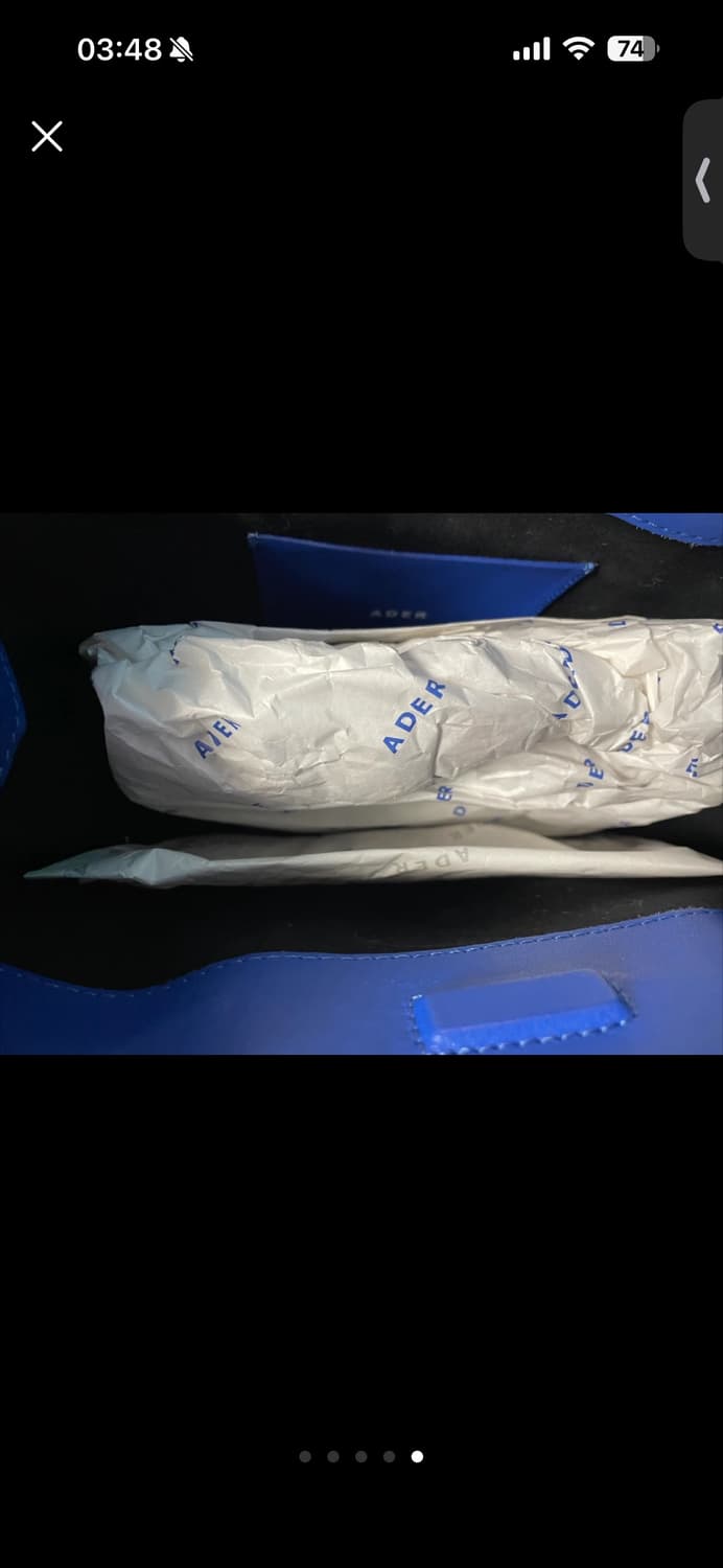 ADER 아더에러 블루 쇼퍼백 M 미디움 초판 가죽버전 상품이미지4