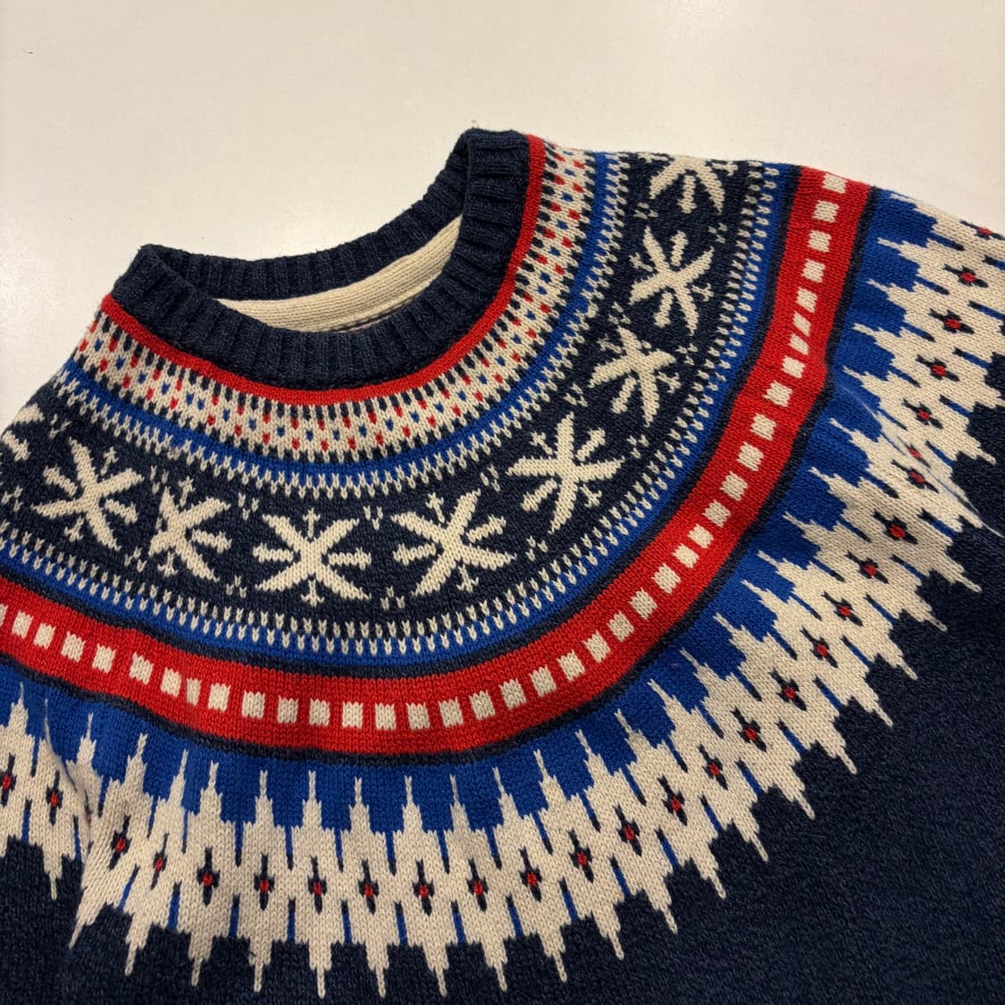 [S] 아메리칸이글 노르딕 패턴 네이비 니트 스웨터 C530 상품이미지3