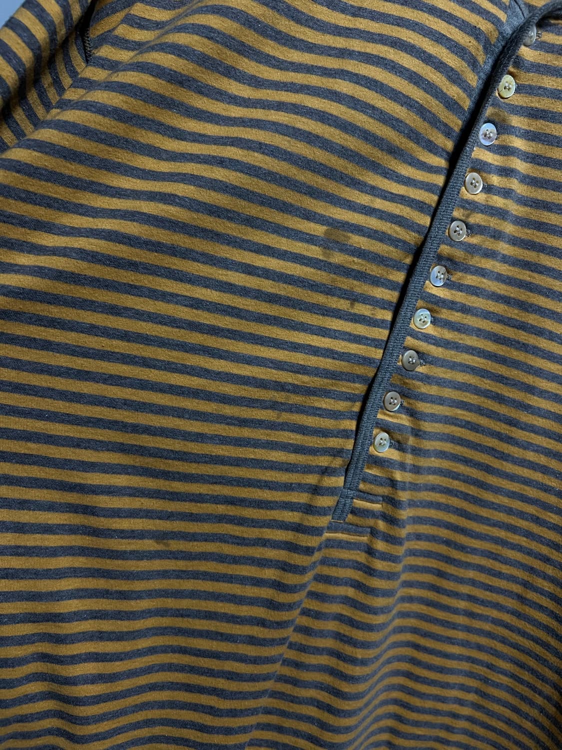 빈티지 90s Dezert 데저트 스트라이프 헨리넥 티셔츠 상품이미지5