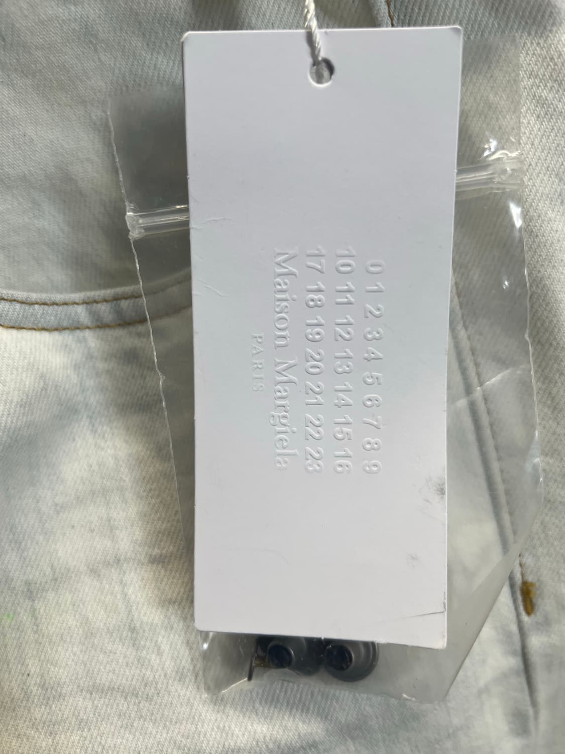 메종 마르지엘라 화이트 데님 33 새상품 상품이미지8