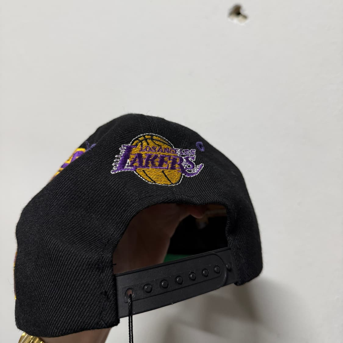올드스쿨 NBA LA 레이커스 자수 패치 디테일 스냅 볼캡 상품이미지5