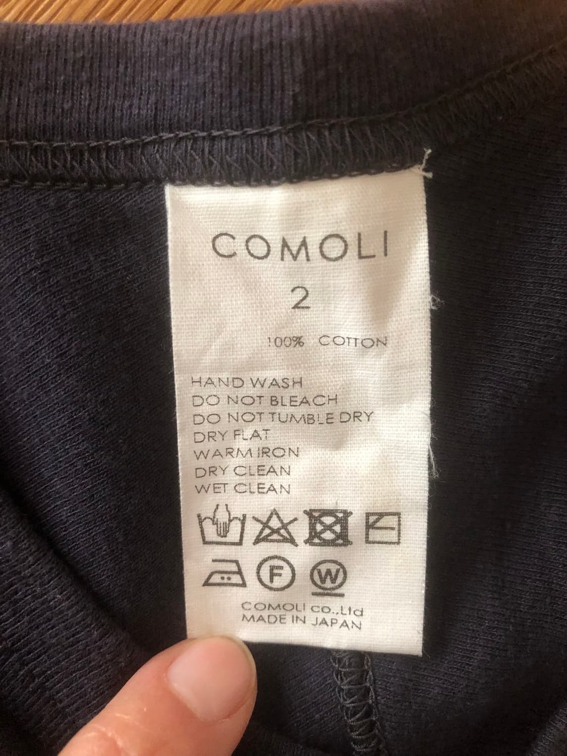 Comoli 코튼 밀링 하키 셔츠 상품이미지3