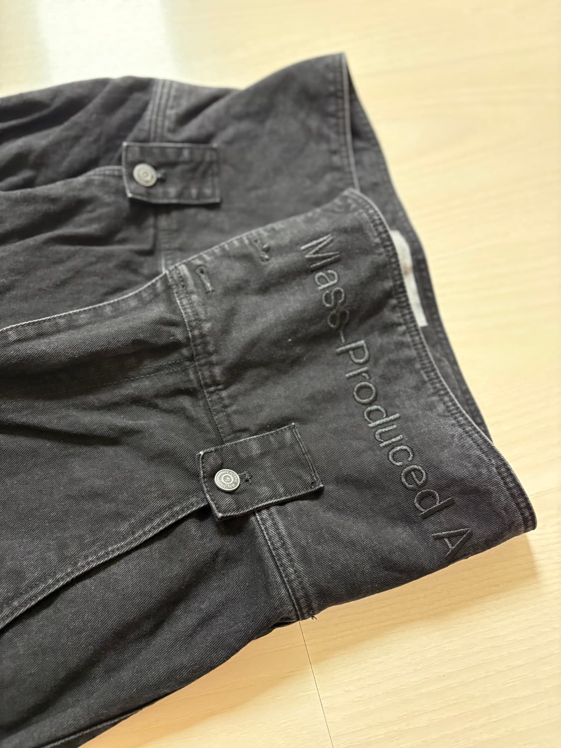 [M] PLASTICPRODUCT MPa 웨이브 지퍼 팬츠 블랙 상품이미지2