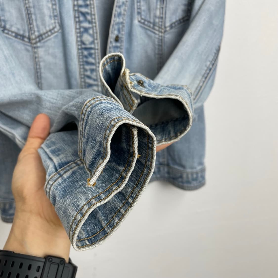 Et Puis Place 연청 슬림핏 데님자켓 청자켓 2 상품이미지6